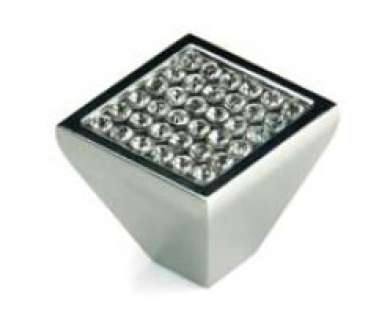 Мебельная ручка-кнопка edson 2501 CHROME CRYSTAL Мебельная ручка-кнопка edson 2501 CHROME CRYSTAL